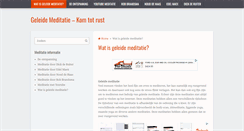 Desktop Screenshot of geleidemeditatie.nl
